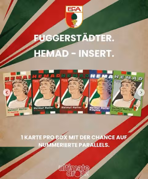 2026 Ultimate Dropz FC Augsburg Hobby Box view 3