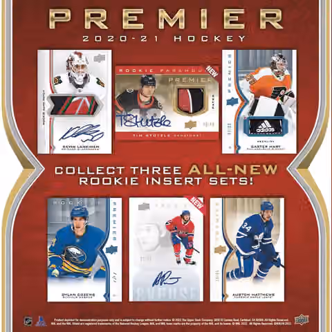 2020/21 Upper Deck Premier Hockey Hobby Box NHL view 5