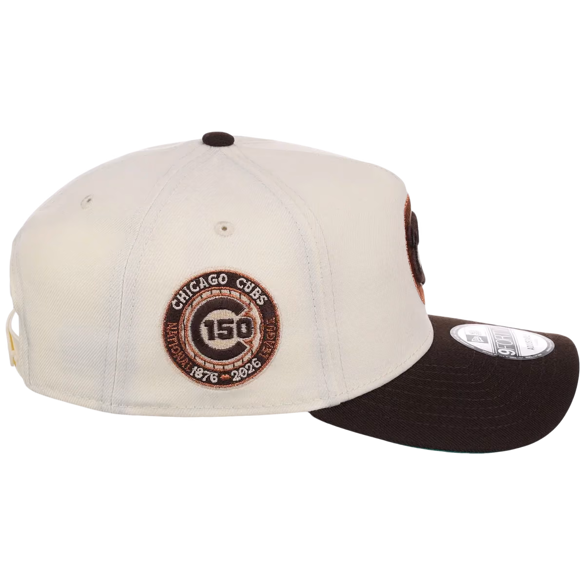 Chicago Cubs MLB Walnut Reserve New Era 9FORTY A-Frame detail view