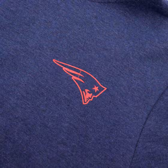 New England Patriots Mono Doorbusters Premium NFL Hoodie Navy view 3