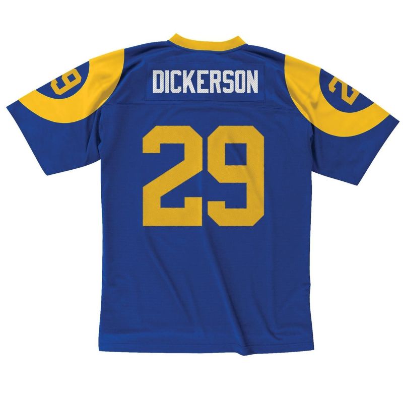 Eric Dickerson #29 Los Angeles Rams Mitchell & Ness Legacy Throwback NFL Jersey Blue view 2