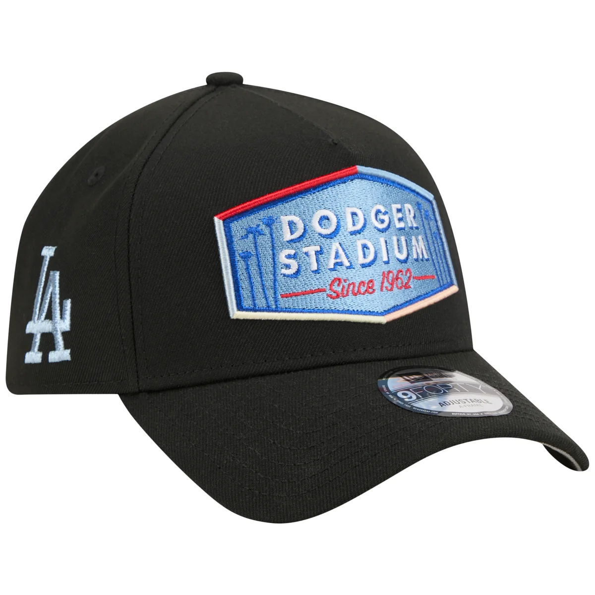 Los Angeles Dodgers Los Angeles Crown the City - Stadium - Black/Black New Era 9FORTY front view