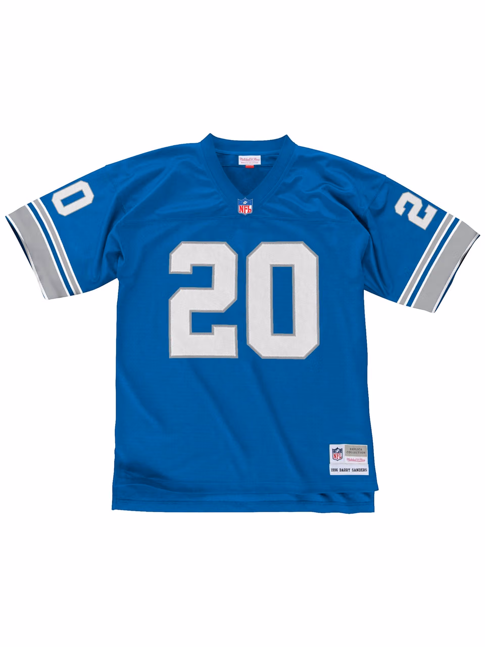 Barry Sanders #20 Detroit Lions Legacy Throwback NFL Jersey Blue view 2