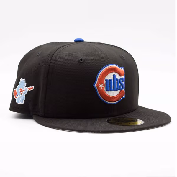 Chicago Cubs Connect Logo 59FIFTY Fitted MLB Cap Black product photo