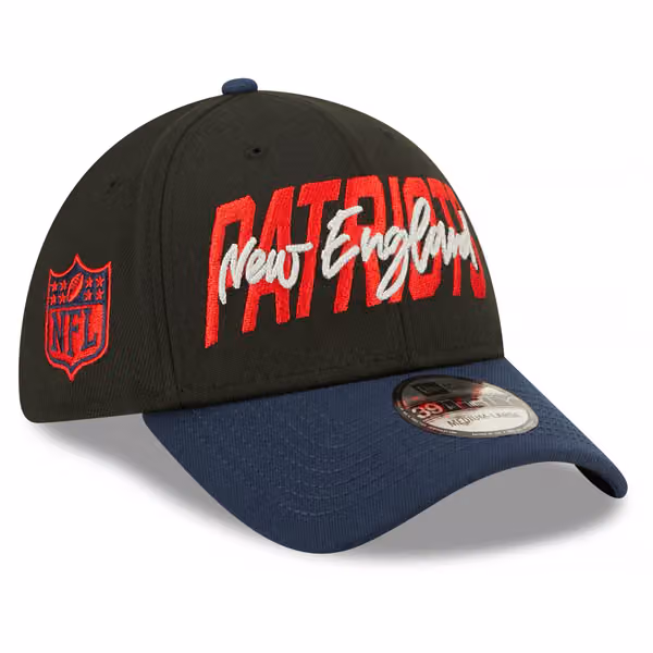 New England Patriots Official 2022 NFL Draft New Era 39THIRTY Flex Cap product photo