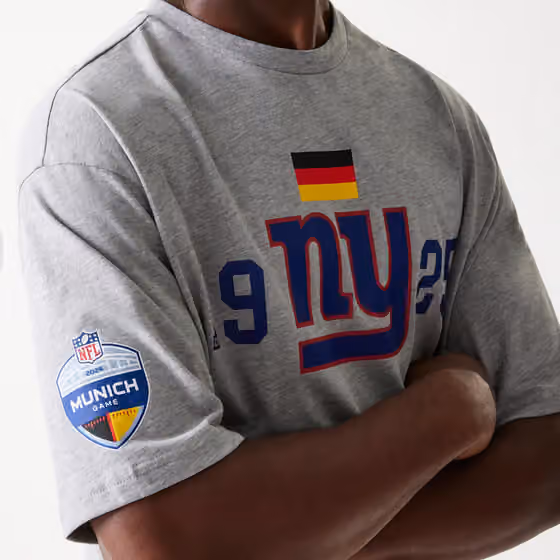 2024 NFL Munich Game New York Giants Arch T-Shirt Gray view 3