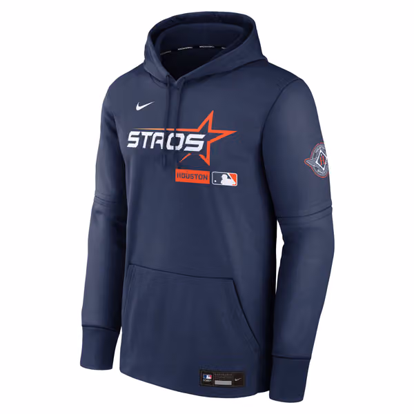 Houston Astros City Connect 2026 MLB Authentic Therma Hoodie Navy view 1