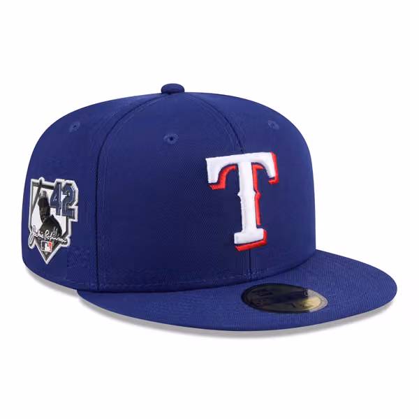Texas Rangers 2026 Jackie Robinson Day 59FIFTY Fitted Cap Blue product photo