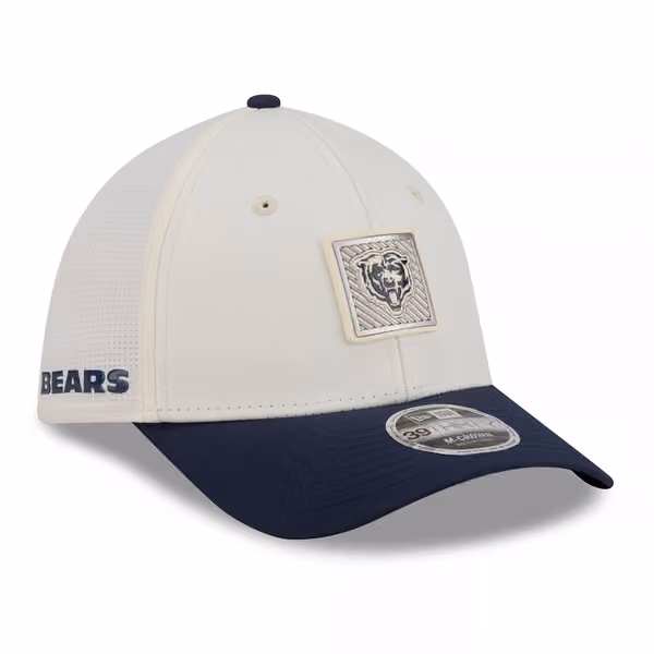 Chicago Bears "Bear" 2026 NFL Training Camp 39THIRTY Flex Cap Cream/Navy product photo