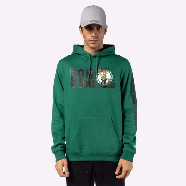 Boston Celtics 2024 NBA Tip-Off New Era Hoodie Green view 3