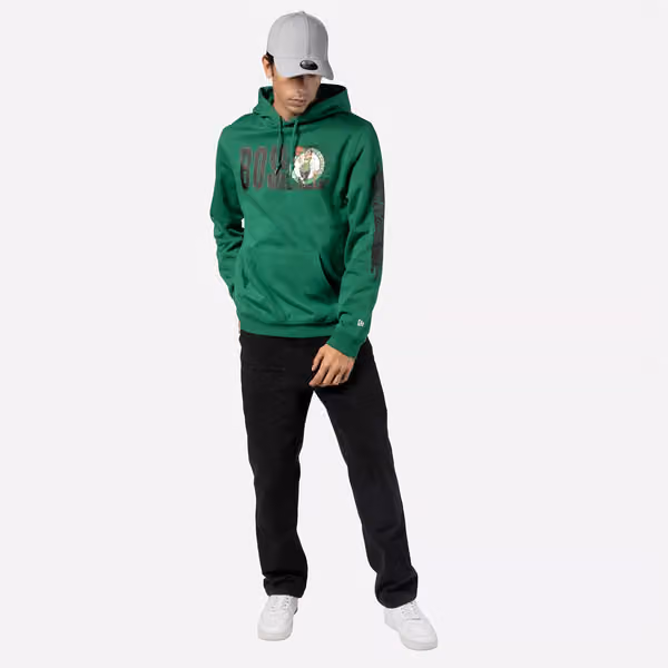 Boston Celtics 2024 NBA Tip-Off New Era Hoodie Green view 4