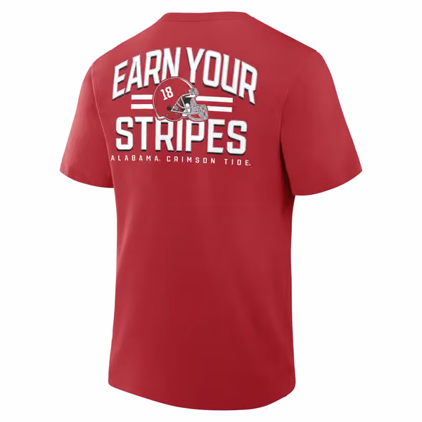 Alabama Crimson Tide Defender Cotton NCAA T-Shirt Red view 3