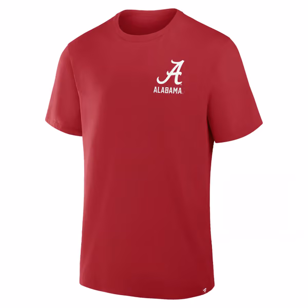 Alabama Crimson Tide Defender Cotton NCAA T-Shirt Red view 2
