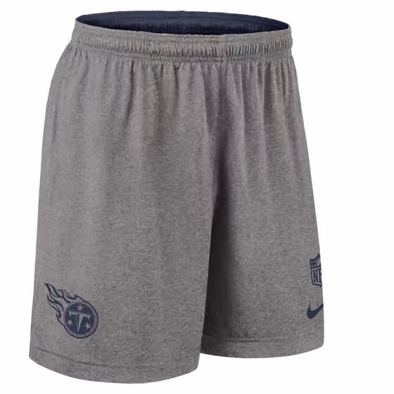 Tennessee Titans 2025 NFL Sideline Reversible Mesh Nike Dri-FIT Shorts Navy view 4