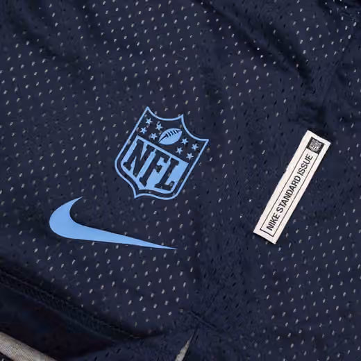 Tennessee Titans 2025 NFL Sideline Reversible Mesh Nike Dri-FIT Shorts Navy view 6