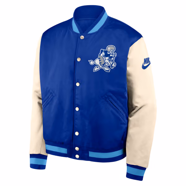 Dallas Cowboys Rewind Legacy Bomber Jacket Blue/Cream view 2