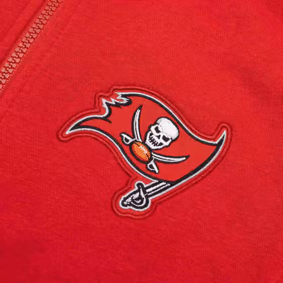 Tampa Bay Buccaneers Full-Zip Nike Club Fleece Hoodie Red view 4