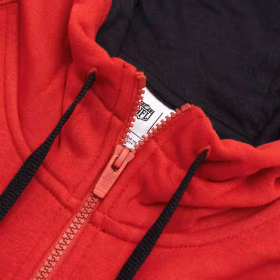 Tampa Bay Buccaneers Full-Zip Nike Club Fleece Hoodie Red view 5