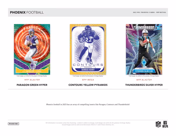 2025 Panini Phoenix Football Hobby NFL Mega Box view 4