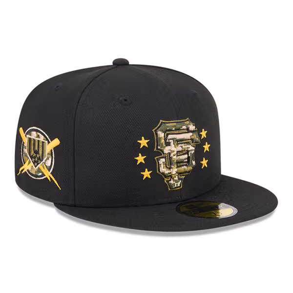 San Francisco Giants 2024 MLB Authentic Armed Forces New Era 59FIFTY Fitted Cap product photo
