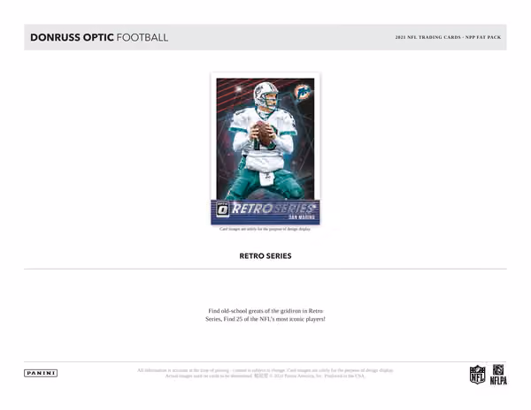 2021 Panini Donruss Optic NFL Football Value Fat-Pack Box view 5