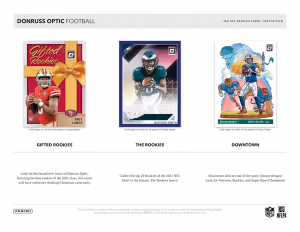 2021 Panini Donruss Optic NFL Football Value Fat-Pack Box view 4