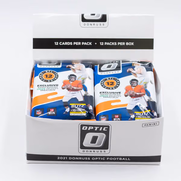 2021 Panini Donruss Optic NFL Football Value Fat-Pack Box view 2