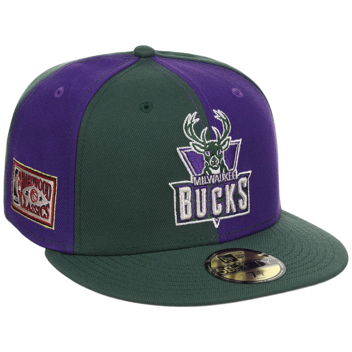 Milwaukee Bucks NBA Pinwheel 2.0 New Era 59FIFTY front view