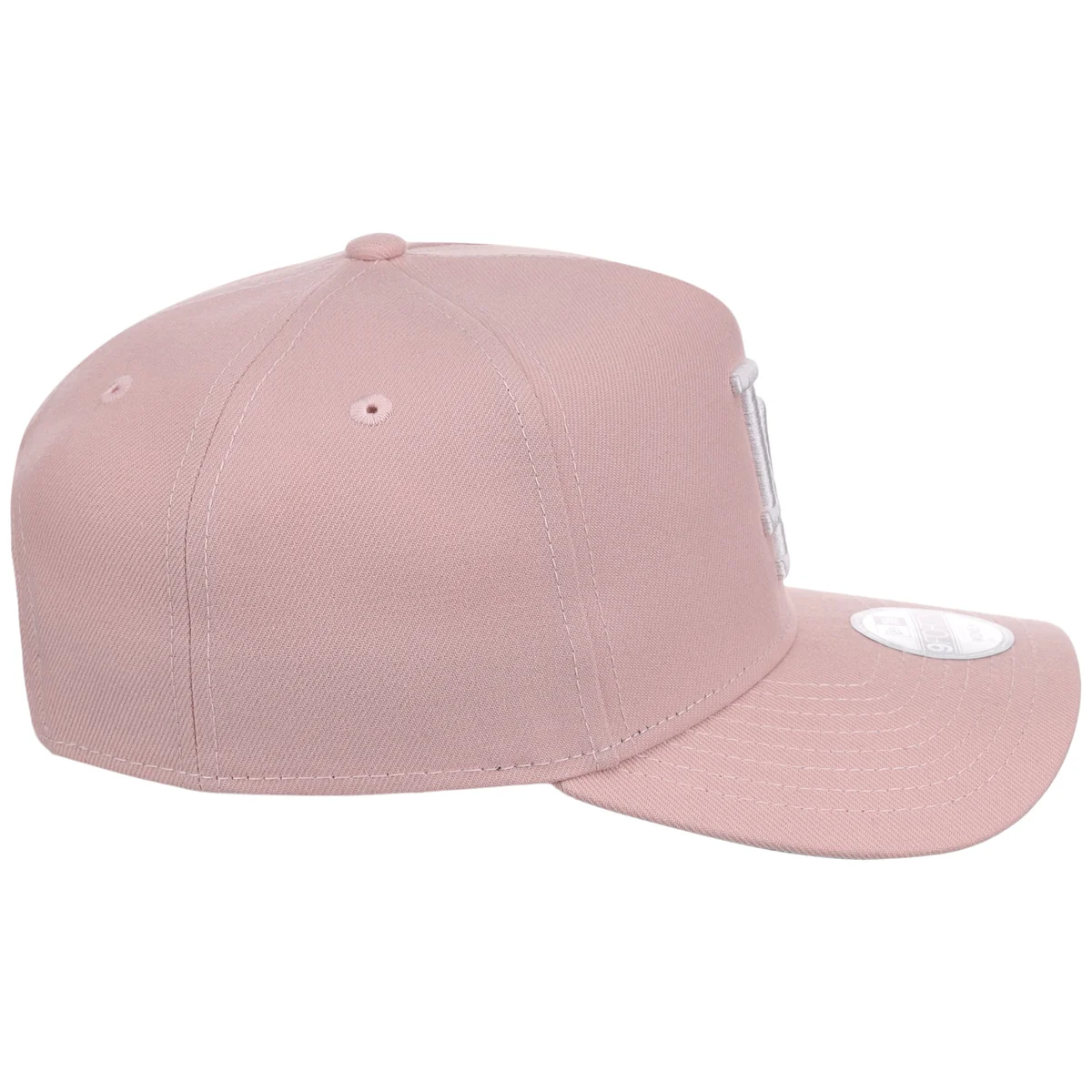 Los Angeles Dodgers Women's New Era 9FORTY Pink A-Frame detail view
