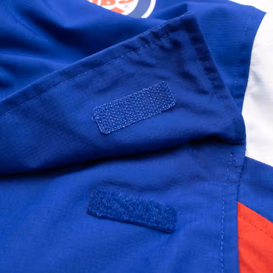 Chicago Cubs MLB Quarter Zip Windbreaker Jacket Blue view 5