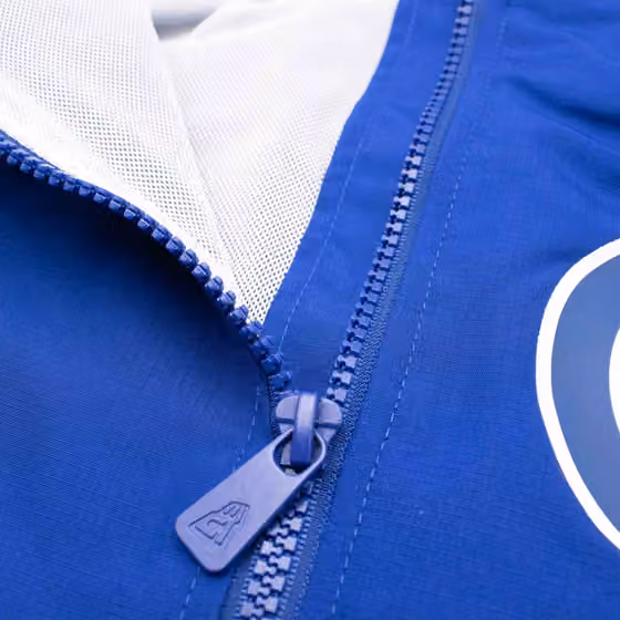 Chicago Cubs MLB Quarter Zip Windbreaker Jacket Blue view 4