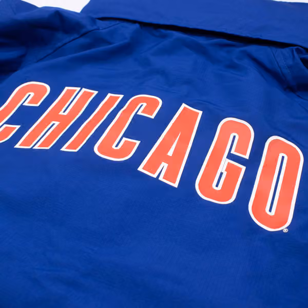 Chicago Cubs MLB Quarter Zip Windbreaker Jacket Blue view 8