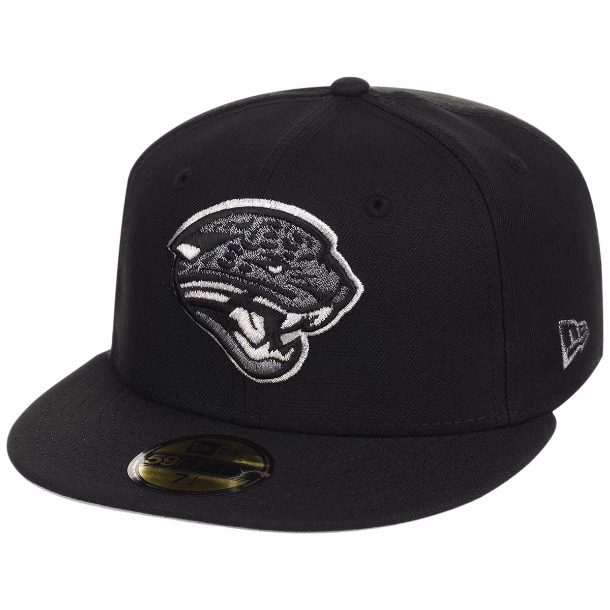 Jacksonville Jaguars NFL Liquid Titanium New Era 59FIFTY detail view
