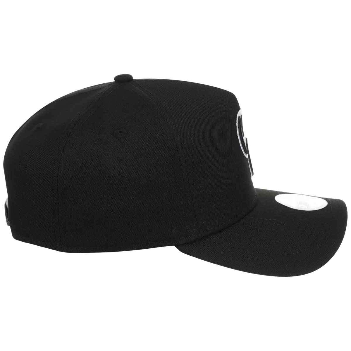 Colorado Rockies Women's New Era 9FORTY Black A-Frame detail view