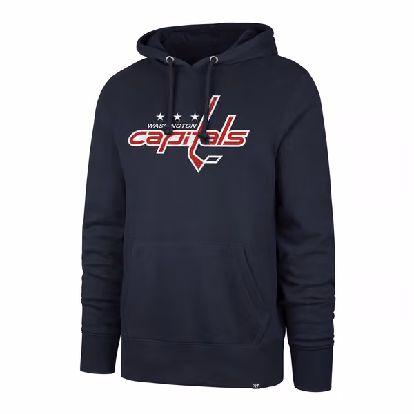 Washington Capitals Logo '47 Burnside NHL Hoodie Navy view 1
