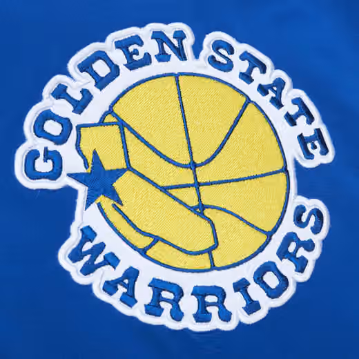 Golden State Warriors Mitchell & Ness Heavyweight Satin NBA Jacket view 4