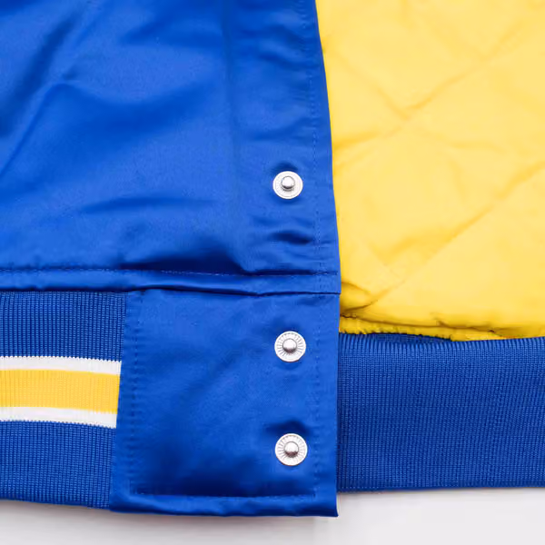 Golden State Warriors Mitchell & Ness Heavyweight Satin NBA Jacket view 6
