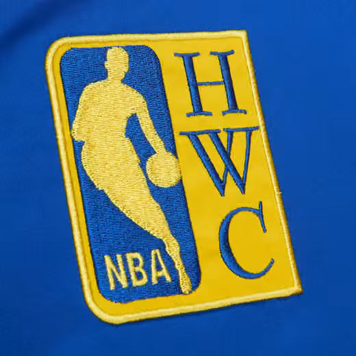 Golden State Warriors Mitchell & Ness Heavyweight Satin NBA Jacket view 3