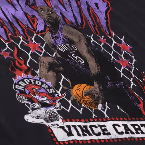 Vince Carter Toronto Raptors Best In Class Muscle Tank Top Black view 3