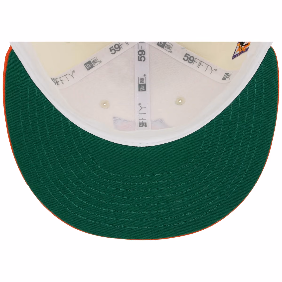 Phoenix Suns NBA Chrome OTC New Era 59FIFTY (Chrome/Orange) back view