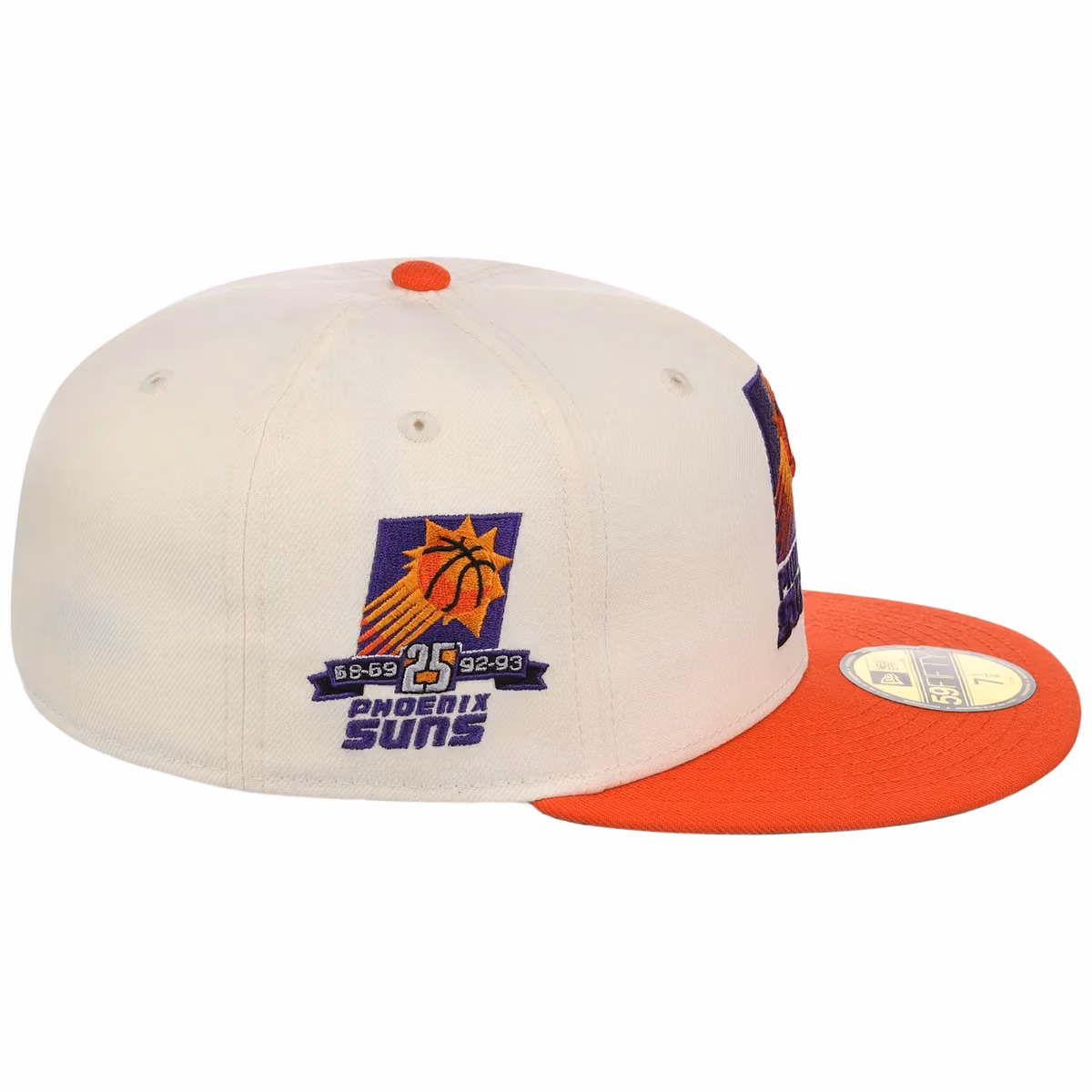 Phoenix Suns NBA Chrome OTC New Era 59FIFTY (Chrome/Orange) detail view