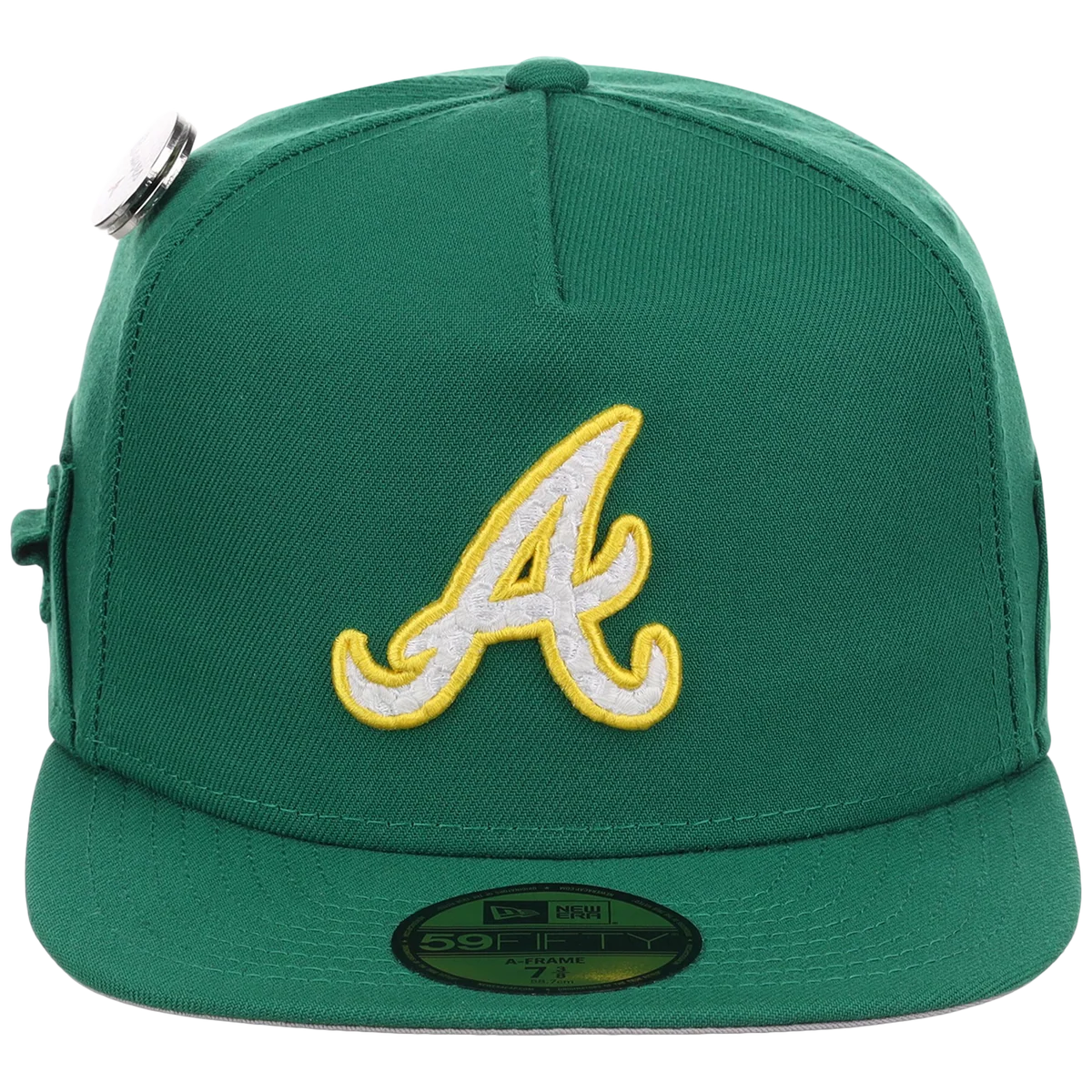 Atlanta Braves MLB Augusta Bloom New Era 59FIFTY w/ Golf Pin detail view
