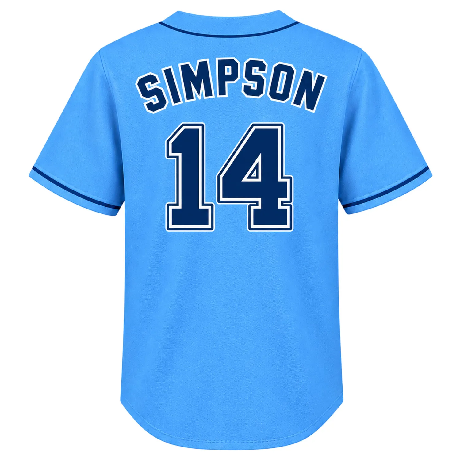 Chandler Simpson Tamba Bay Rays Jersey Bold Name & Number