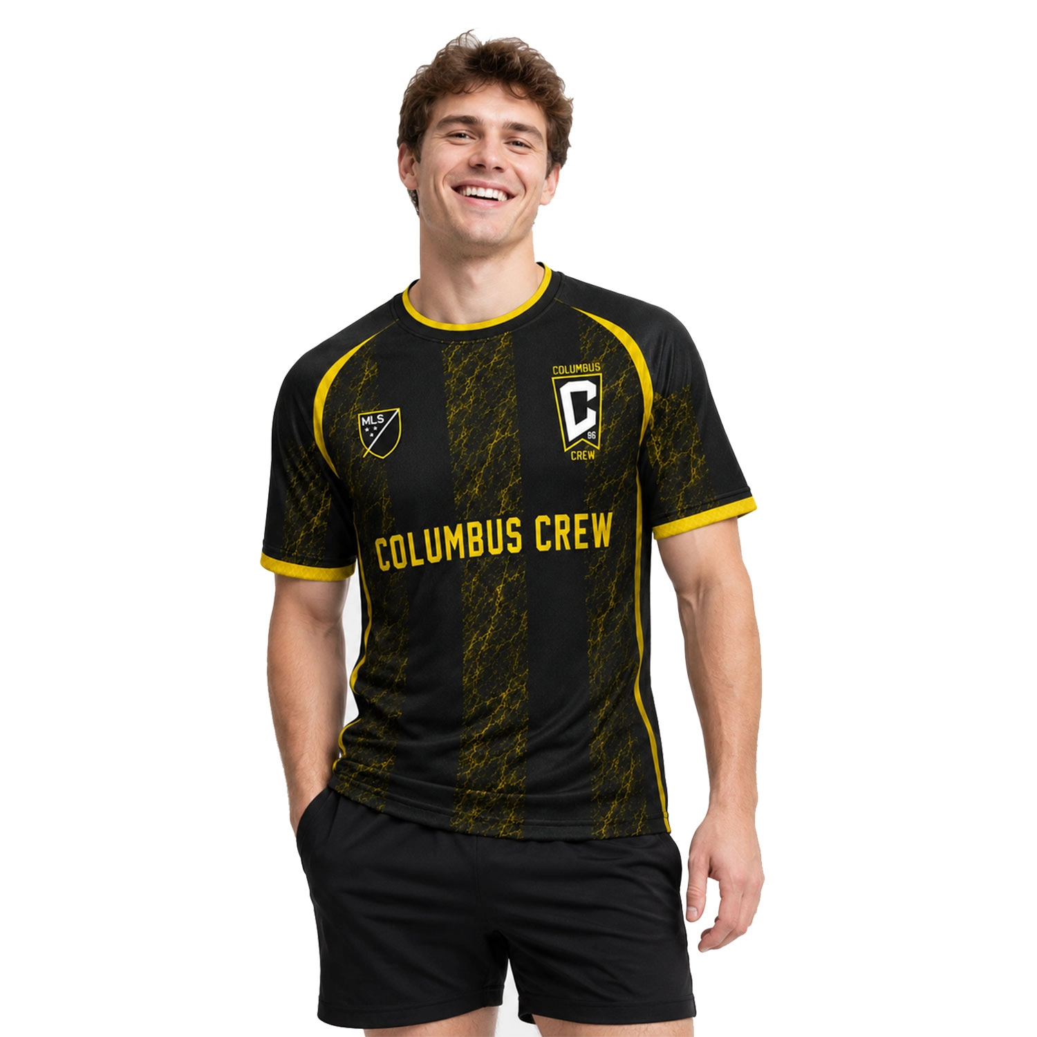 Columbus Crew Jersey Custom – Remarkable Black & Gold Stripes