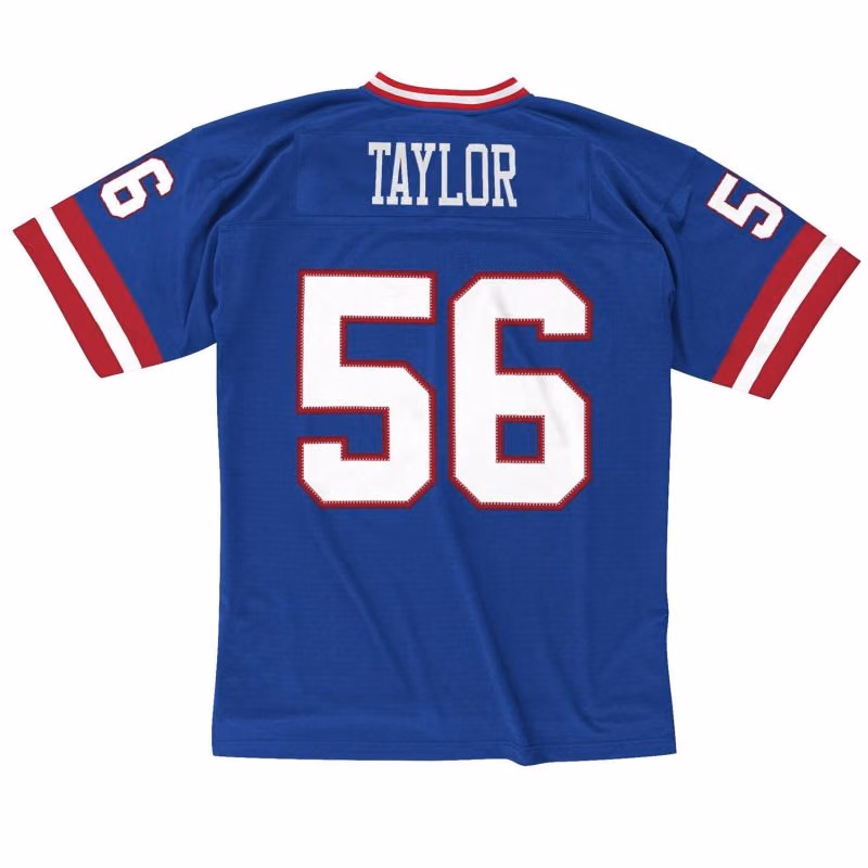 Lawrence Taylor #56 New York Giants 1986 Legacy Throwback NFL Jersey Blue view 3