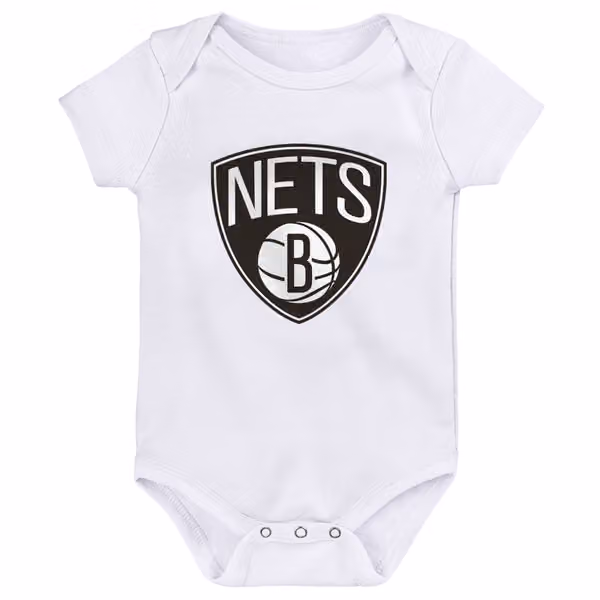 Brooklyn Nets Born to Win NBA Infant Bodysuit Set (3-Piece) view 3