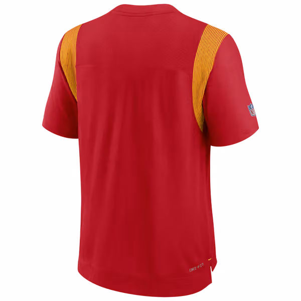 Kansas City Chiefs 2022 NFL Sideline Nike Performance Player Top Red view 3