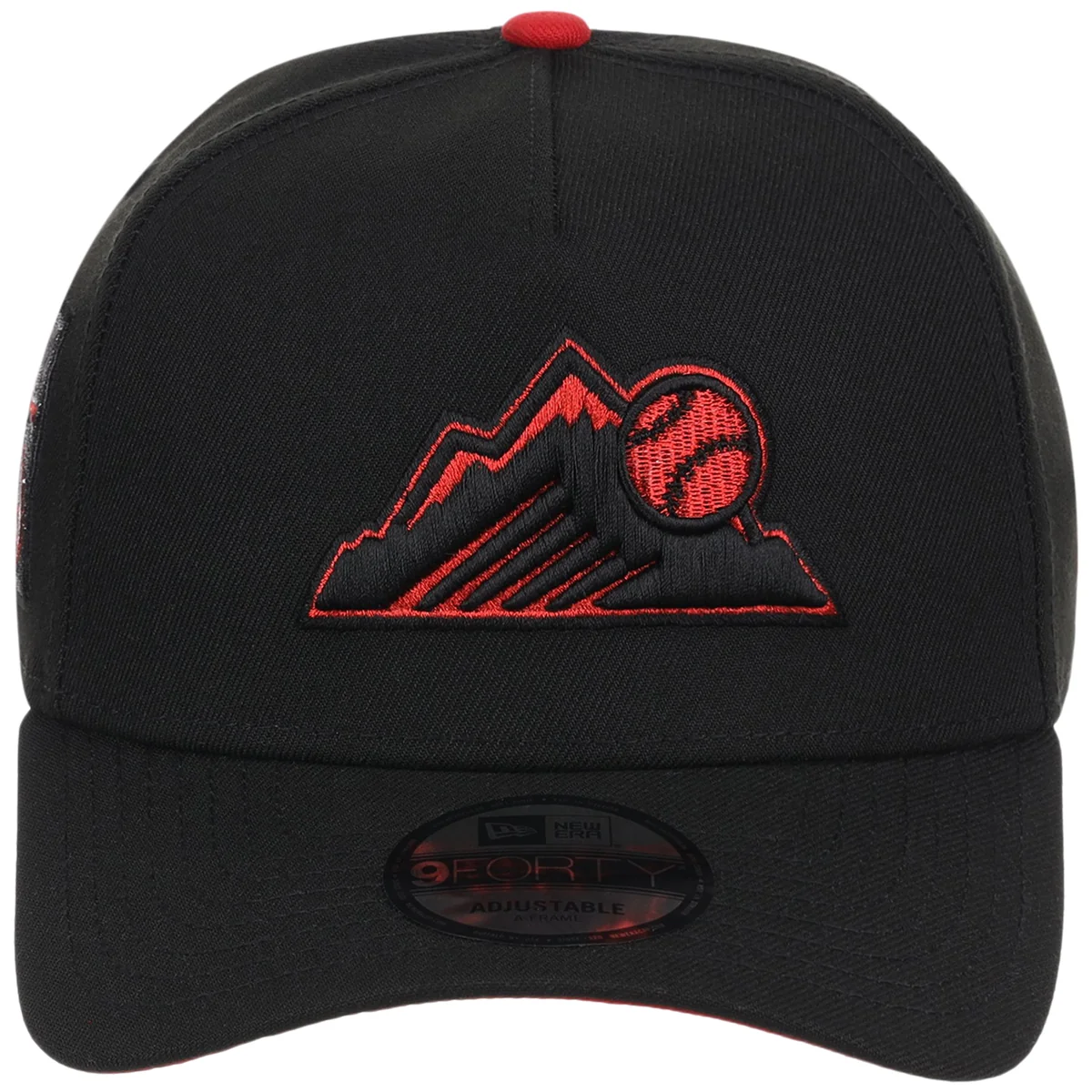 Colorado Rockies MLB Midnight Massacre New Era 9FORTY detail view