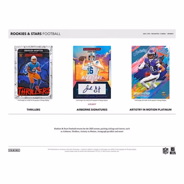 2025 Panini Rookies & Stars Football NFL Hobby Box view 3