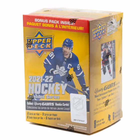2021/22 Upper Deck Extended Series NHL Hockey Blaster Box view 1